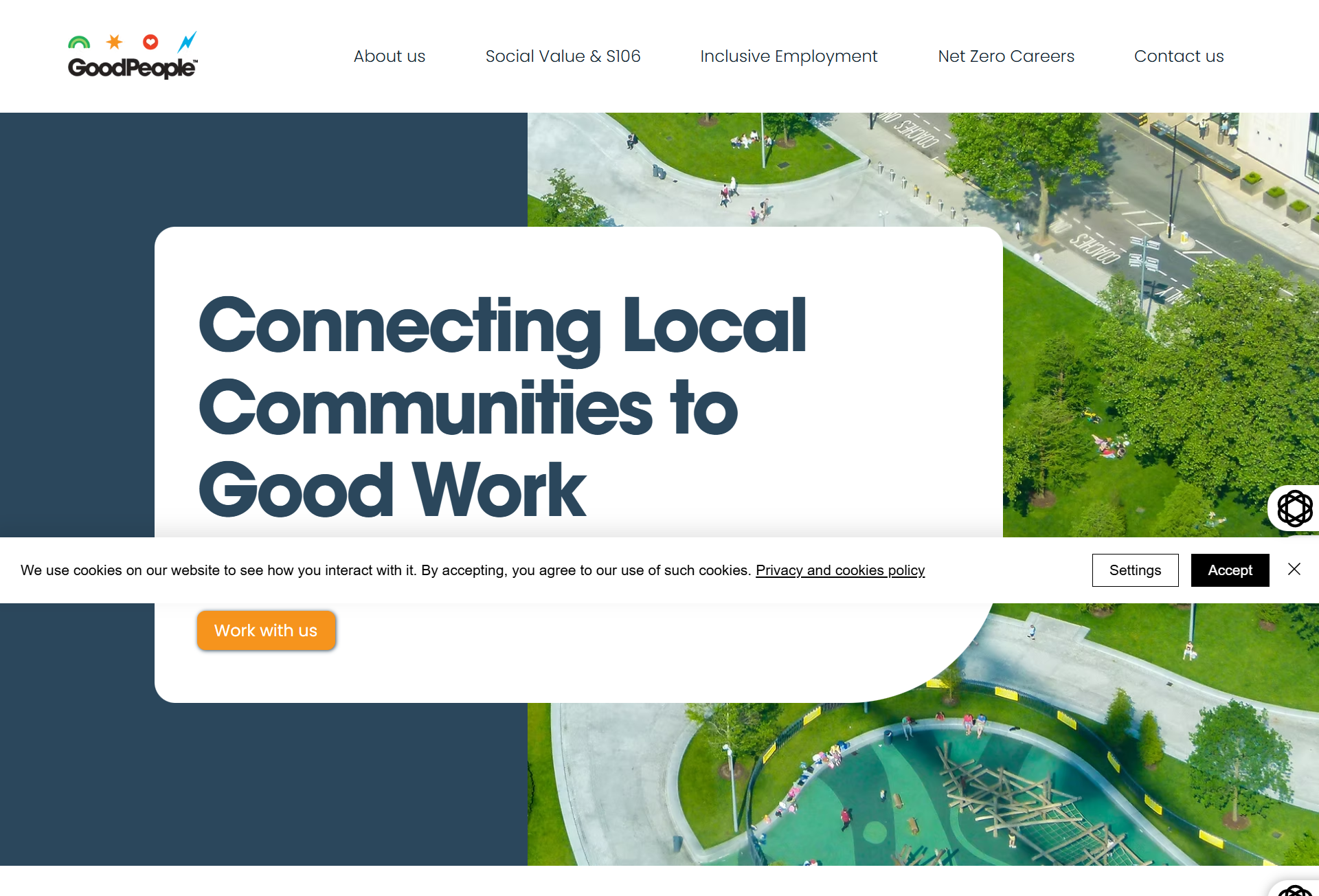 GoodPeople website screenshot